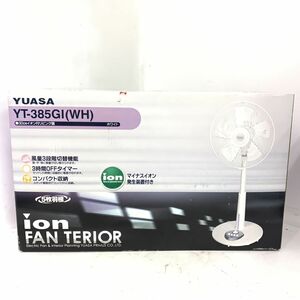 新品　YUASA　YT-３８５GI ホワイト　扇風機　マイナスイオン　ユアサ　家電　白　電化製品　未使用　未開封