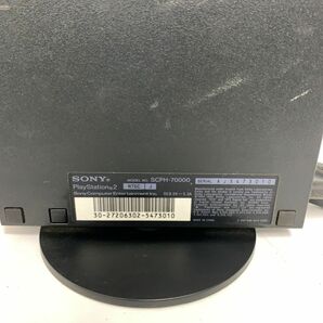 箱 通電 プレステーション2 PlayStation2 SCPH-70000 SONY ソニー ブラック 取扱説明書 電源 ケーブル ゲーム プレステ の画像4
