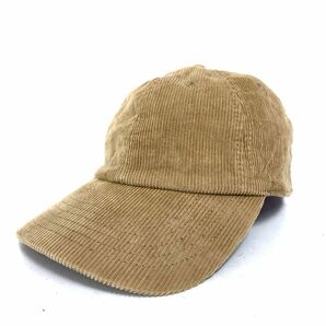 newhattan ニューハッタン コーデュロイキャップ 帽子 ハット 茶色 クリーム ワンサイズ ONE SAIZE 100% コットンの画像1