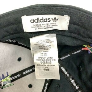 adidas LOVE UNITES アディダス 帽子 キャップ ブラック 黒 カラフル 虹色 A2L001 フリーサイズ Fの画像7