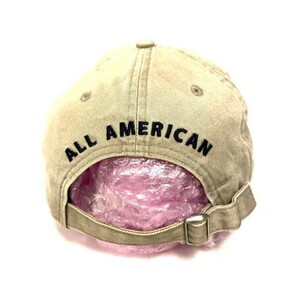 AVIREX × NEW 9TWENTY NEW ERA CAP コラボ アビレックス ニューエラ キャップ 帽子 ベージュ 茶 ポロキャップ USA国旗 ALL AMERICANの画像4
