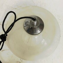 レトロ　東芝　ランプ　白熱灯照明器具　照明　MKNKK　クリア　ガラス　レトロ　吊り下げ　丸型　ラウンド　天井　100V　100W_画像2