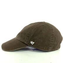 47brand フォーティーセブンブランド NY ニューヨーク ヤンキース OSFA キャップ 帽子 ハット ストリート ファッション ブラウン 茶色_画像3