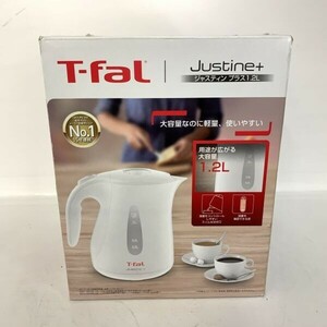 箱付き T-fal ティファール 電気ケトル Justine + ジャスティンプラス 1.2L ホワイト 白 取扱説明書 キッチン 食卓