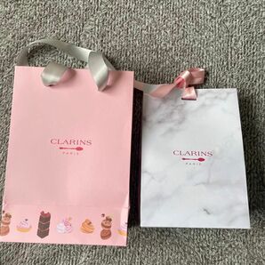 CLARINS プレゼント用袋 ショッパー 紙袋 ショッパー ショップ袋 ギフトバッグ
