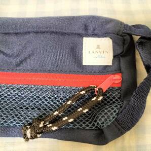 超美品!LANVIN en Bleuランバンオンブルーのサコッシュとポーチ2点計3点セットの画像5