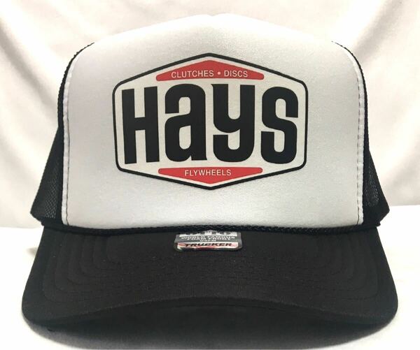 Hays プリントロゴトラッカー　ホワイト×レッド　メッシュキャップ　新品　アメカジ