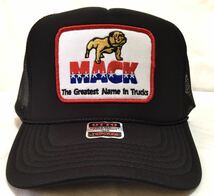 ☆MACK TRUCKS☆パッチトラッカー　ブラック　新品　アメカジ　メッシュキャップ_画像3