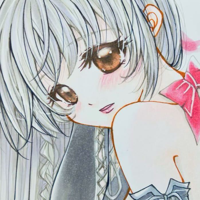 手绘插画*同人*原创*花园*女孩*A4尺寸, 漫画, 动漫周边, 手绘插图