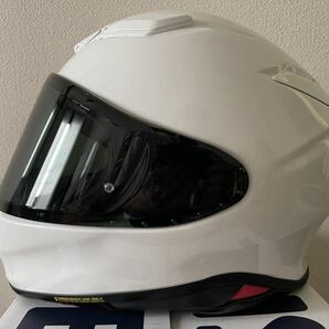 ヘルメット SHOEI z-8 XL ホワイト ダークスモークシールド付の画像4