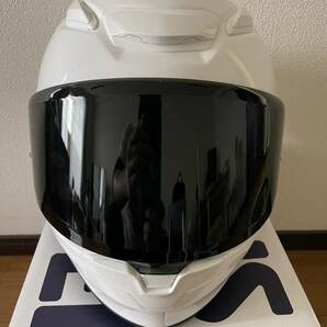 ヘルメット SHOEI z-8 XL ホワイト ダークスモークシールド付の画像2