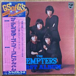 * The Tempters * Japanese record with belt LP/ The * The Tempters * First * album / iron * patch attaching // Hagiwara Ken'ichi / pine cape ../ big wide .