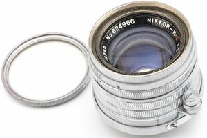 NIKKOR-H・C 5cm F2 ニッコール Ｈ・Ｃ 日本光学 Lマウント L39 Nippon Kogaku Nikon ニコン NIKKOR H C 5/2 ライカ Leica ライツ Leitz