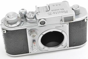 Minolta-35 MODEL II C.K.S. ミノルタ ３５ モデル Ⅱ Ｃ．Ｋ．Ｓ． 千代田光学精工 CHIYODA KOGAKU 日本製 JAPAN Minolta 35 2 ２