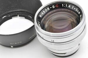 NIKKOR-S・C 5cm F1.4 Nikon ニッコール Ｓ・Ｃ ニコン フード フィルター 日本光学 Nippon Kogaku NIKKOR S C 5/1.4 50 14 S2 Ｓ２ S Ｓ