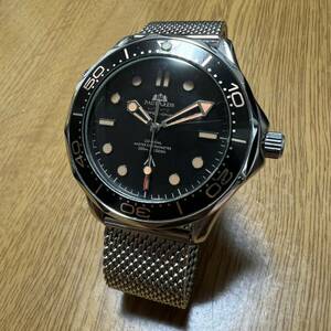 PAULAREIS Divers модель часы 007 самозаводящиеся часы серебряный 