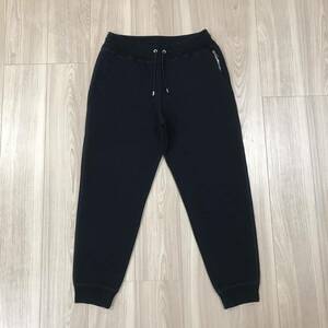 LOUIS VUITTON ZIP DESIGN SWEAT SHIRT LONG PANTS NAVY ルイヴィトン スウェット パンツ ジョガー ボトムス シルバー プレート トレーナー