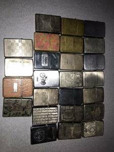 【管K566】zippo 25本 ジッポ　まとめ　動作未確認　現状品 　喫煙グッズ　ライター