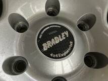 4ｘ4エンジニアリング BRADLEY π パイ 265/65R17 ミシュラン ラチュード 21年製 PCD139.7-6穴 8J+35 4本 中古 V97 V98 パジェロ_画像6