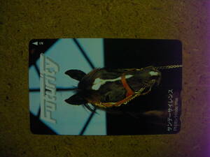 I816B* Sunday Silence Futurityf.-chuliti unused 50 frequency telephone card 