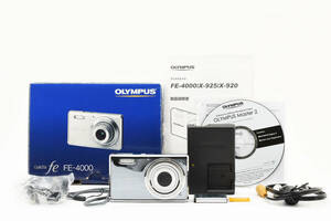 ★極上品★OLYMPUS オリンパス FE-4000 シルバー　★元箱・付属品付き #992L053