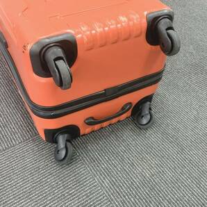28n 180 大容量 スーツケース キャリーケース キャリーバッグ トランク 旅行 MEX オレンジ 4輪 鍵欠品 現状品の画像6