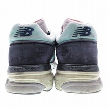 18AW ニューバランス NEW BALANCE M15009FT スニーカー メッシュ スエード ローカット シューズ 靴 US7 25.0 ネイビー ピンク ur7_画像5