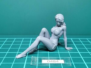 ★（0484）超精密アダルトフィギュア 『 Lady at the Beach 』／S:1/20／8K光造形プリント品／レジンキット★シタデル等の練習に