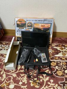 12.1インチ・ポータブルテレビ OVER TIME OT-PT121K 美品