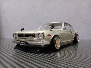 アシェット Hachette 1/24 国産名車 コレクション 日産 スカイラインGT-R KPGC10 ハコスカ カスタム改 シャコタン ワタナベ金