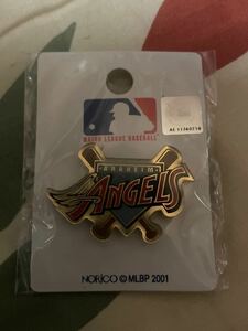 MLBP 2001 ANGELS Angel s pin badge unopened 100 jpy ~ there is no final result 4-6