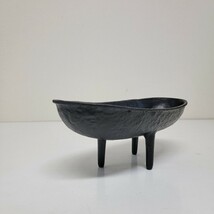 傑作 水盤 鉄鋳物 箱付 未使用 1970s ジャパニーズモダン 検 北欧 DANSK EAMES ヴィンテージ 日本クラフト 南部鉄器 馬場忠寛 柳宗理 民芸_画像5