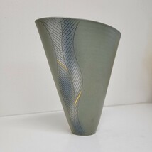 いけばな 池坊 作家陶器 正行窯 華道師範所蔵品 Japanese Vintage Style Flower Vase 和モダン デザイン フラワーベース 花瓶 花器 06_画像3