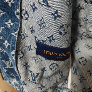 ★LOUIS VUITTON×NIGOモノグラムパッチワークデニムフーディの画像4