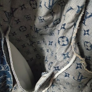 ★LOUIS VUITTON×NIGOモノグラムパッチワークデニムフーディの画像9