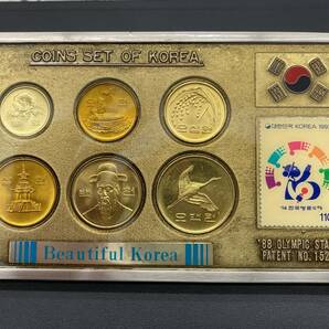 ●○#994【韓国造幣局】KOREA 1988 ソウルオリンピック 記念硬貨 記念コイン 記念切手○●の画像1
