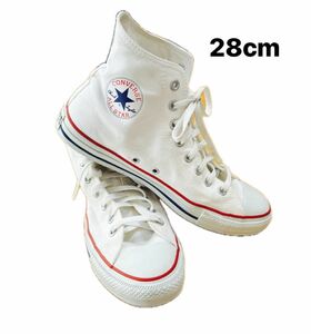 CONVERSE CAMVAS ALL STAR HI オプティカルホワイト 28cm ハイカットスニーカー