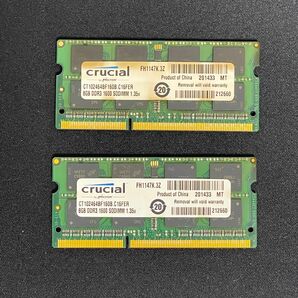 crucial PC3L-12800S 16GB(8GB×2) ノートパソコン用メモリ SO-DIMM 