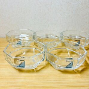 【昭和レトロ】東洋佐々木ガラス小鉢5個セット