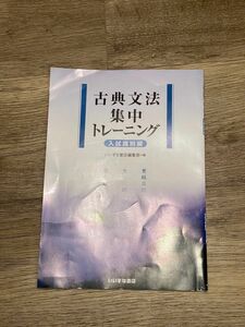 古典文法集中トレーニング　入試識別編　いいずな書店　解答は付いていません