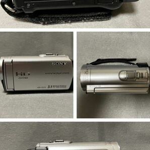 [T2496]動作品 SONY ハンディカム デジタルHDビデオカメラレコーダー シルバー HDR-CX170 バッテリー ActiFORCE NP-FV50 ソニー 説明書の画像3