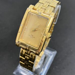 [T1237]動作 クロイゼ klaeuse FINE GOLD FILED 999.9 SK-280-E クオーツ 時計 アナログ ゴールド ヴィンテージ  レディースの画像1