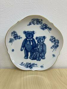 「T2483」マイセン Meissen プレート Teddy Bear Plate テディベア 　飾り皿　壁掛け皿