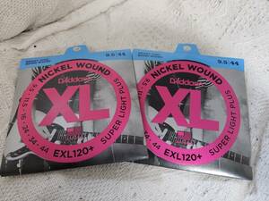 ダダリオ D'Addario EXL120+ エレキギター弦　２セット　■mg1