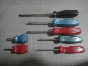  Snap-on old grip driver set 7ps.@snap-on