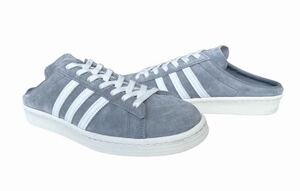 美品!! レア!! 20年 adidas CAMPUS 80s MULE アディダス キャンパス 80sミュール サンダル グレー スエード 天然皮革 us 10 / 28 ㎝