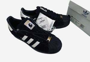 デッド!! 希少!! 15年 adidas SUPERSTAR RT DRAKE JONES スーパースター ドレイク・ジョーンズ 黒 × 白 スケート us 10 / 28 ㎝ 箱付