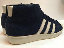 美品 レア 15年製 adidas PRO MODEL VINTAGE DLX アディダス プロモデル スエード ビンテージ ネイビー オフホワイト US8.5 JP26.5㎝_画像5