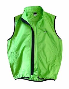 名作!! 希少!! 00s NIKE CYCLING NYLON VEST ナイキ サイクリング ナイロン ベスト ゲッコーグリーン size L ビンテージ VINTAGE Y2K