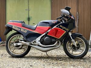 スズキウォルターウルフ250 3型 書無し 部品取車 スガヤチャンバー付き